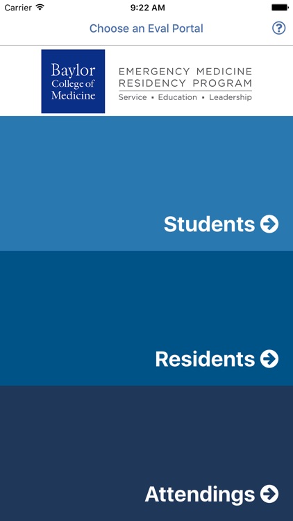 BCM EM Resident Evaluations