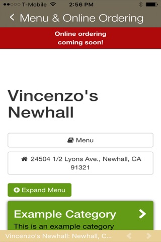 Vincenzo's Newhall screenshot 3