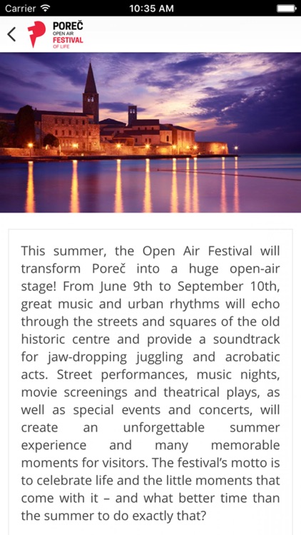 Poreč Open Air - Festival of Life - EN
