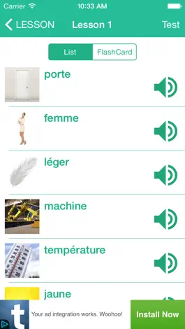 Game screenshot Learn French By Picture and Sound - Easy to learn french vocabulary mod apk