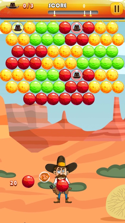 Bubble Shooter Cowboy : Classic Bubble Match 3 Game For Free