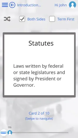 Game screenshot Learn US Law and US Criminal Law by GoLearningBus apk