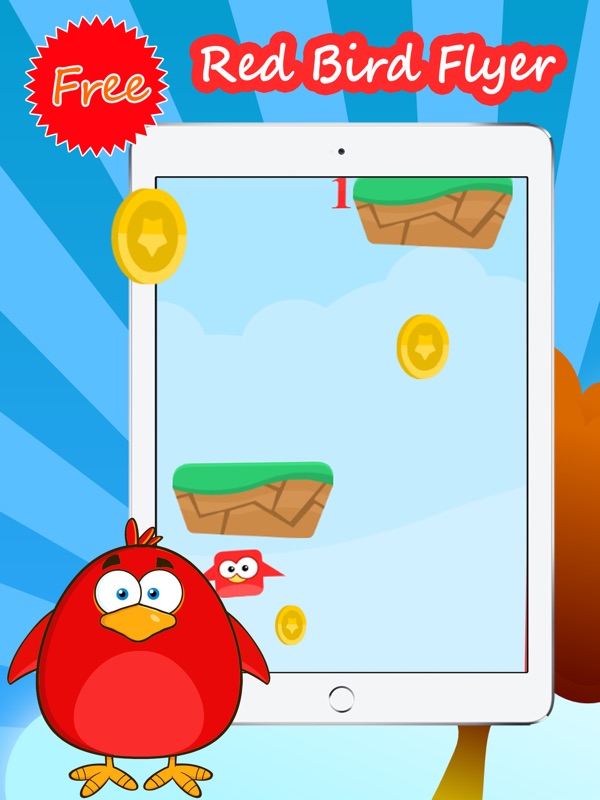 Flappy Red Bird Free - Awesome Race Game screenshot 4