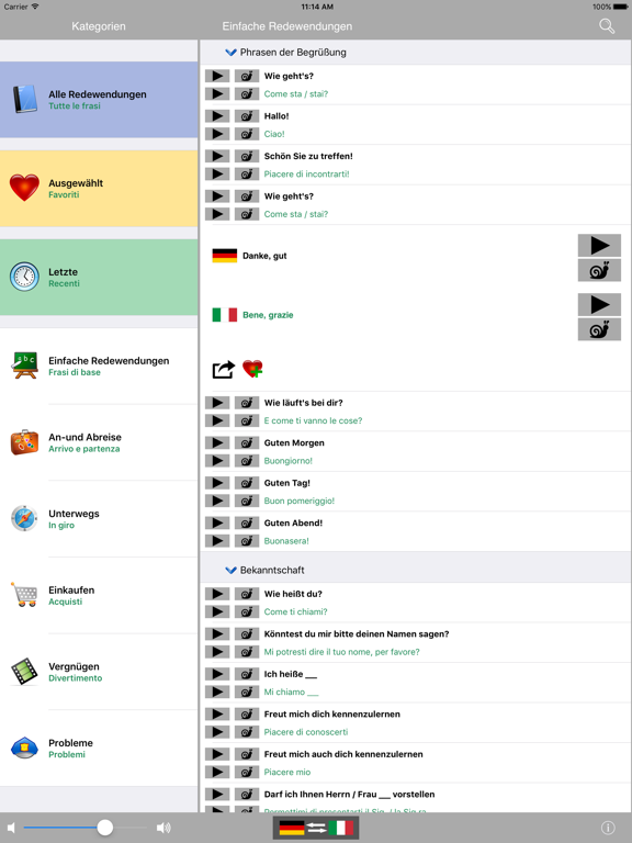 Screenshot #4 pour German / Italian Talking Phrasebook Translator Dictionary - Multiphrasebook