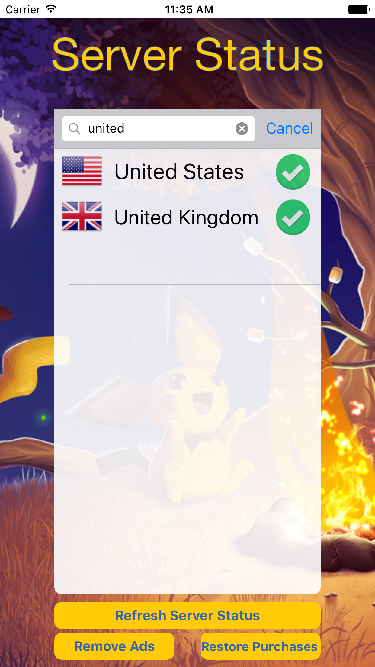 Server Status For Pokémon GO screenshot 3