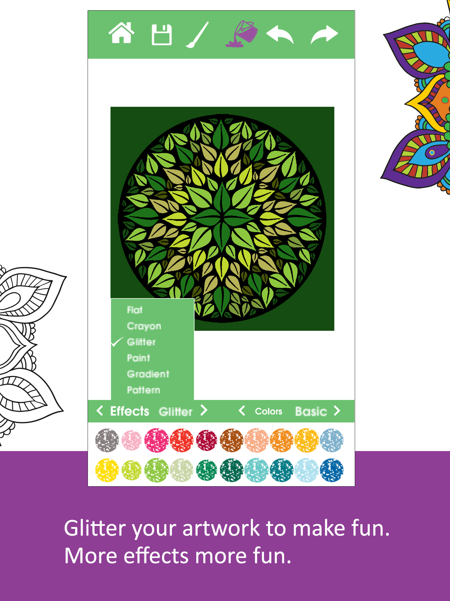 Color Ring-Free adult coloring book and best art therapy for canvas and flowers screenshot 8