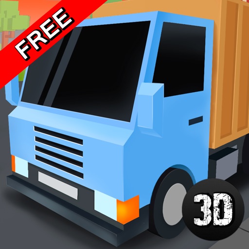 Pixel City Garbage Truck Driver 3D icon