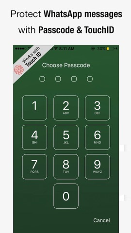 Passcode for WhatsApp Messenger Pro - Chatsのおすすめ画像1