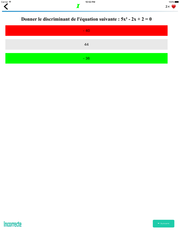 Fonction Publique QCM Mathématique iPad screenshot