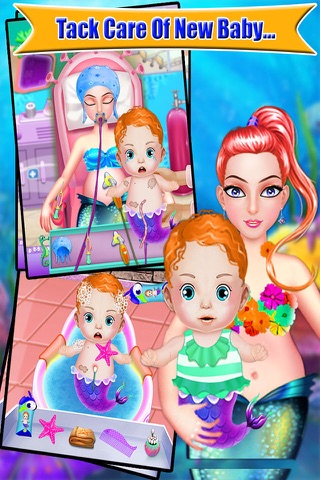 Mermaid Born New Baby - Baby Child Born - New Born Baby Care screenshot 2