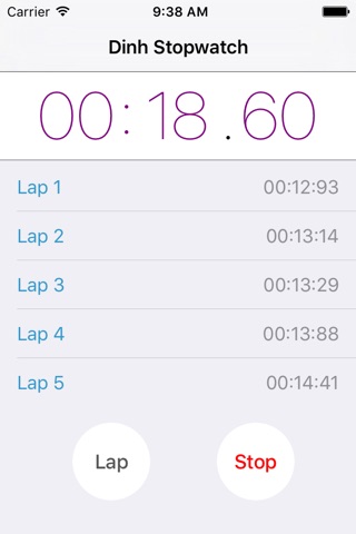 Dinh Stopwatch screenshot 2