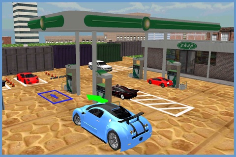 Gas Station Car Parking Simulator 2016 – New Free Crazy Patrol Pump Park Madness screenshot 3