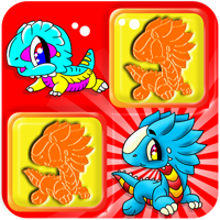 Dinosaur and Dragon Preschool Educational Matching Games for Kids