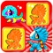 Icon Dinosaur and Dragon Preschool Educational Matching Games for Kids