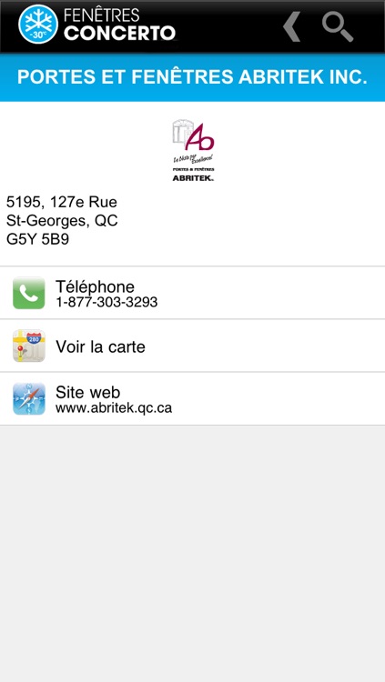 Détaillants Fenêtres Concerto screenshot-4