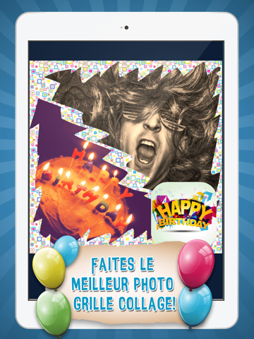 Screenshot #4 pour Anniversaire Collage de Photos - Éditeur de Images
