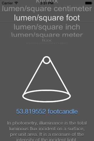 Illuminance Conversion screenshot 2