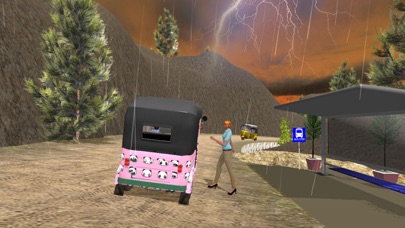 Screenshot #2 pour Off road tuk tuk auto rickshaw driving 3D simulator free 2016 : Take tourists to their destinations through hilly tracks