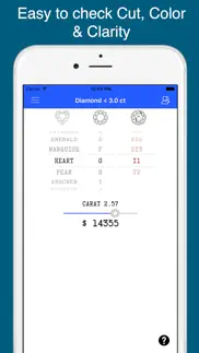 diamond and gem price guide iphone screenshot 3