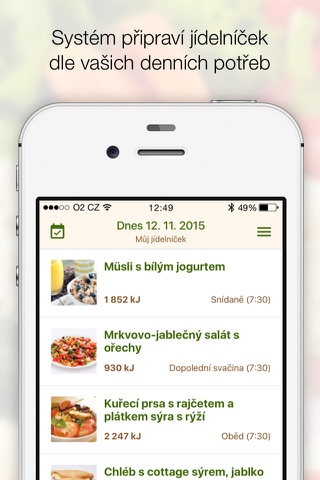 Jídelníček - Pestrý jídelníček a zdravé fit recept screenshot 3