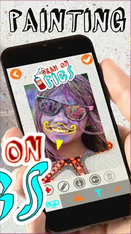 Game screenshot Draw on Pics Free Photo Studio – Best Photos Editor for your Picture.s apk