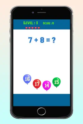 Game screenshot Balloon Math Quiz Addition Answe Games for Kids hack