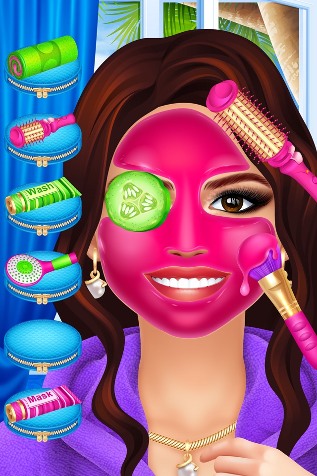 Celebrity Fashion Makeover Salon - Spa Kids Games screenshot 3