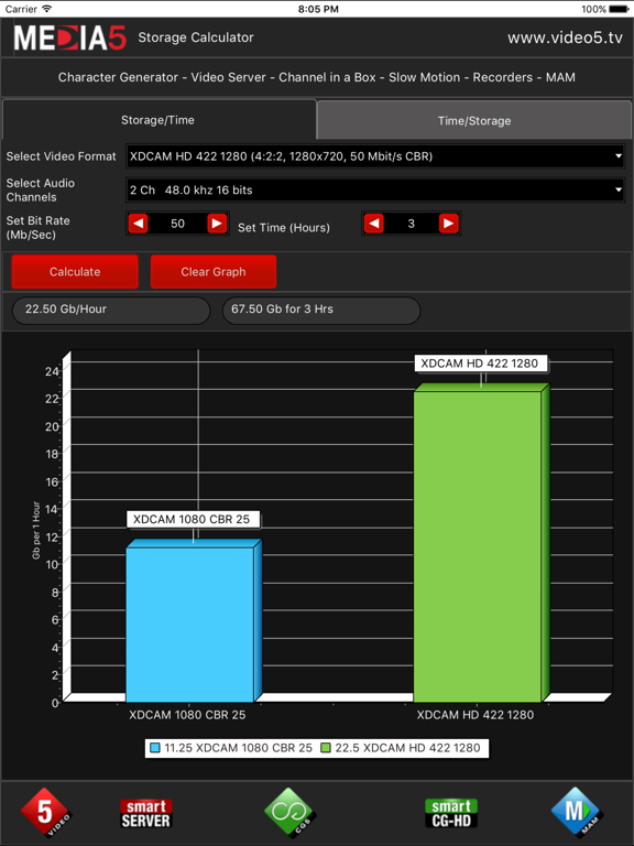 Screenshot #4 pour Media 5 Storage Calculator