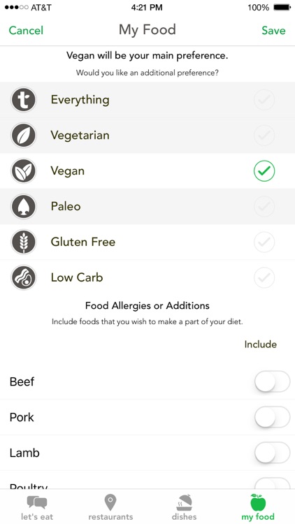 Tasteful – Healthy Restaurant Finder For Your Diet screenshot-3
