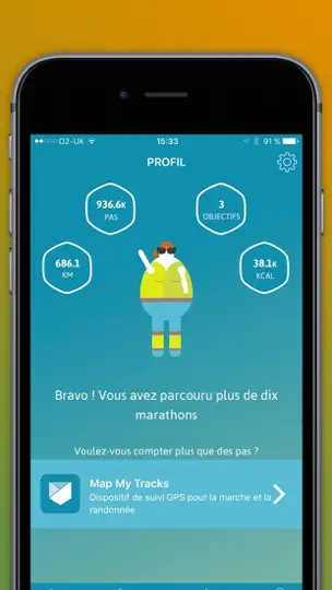 Capture d'écran de Compteur De Calories/pas sur iPhone 5