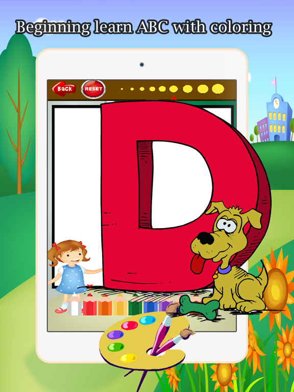 Drawing & paint ABC Coloring Book for kid age 1-10 iPad screenshot