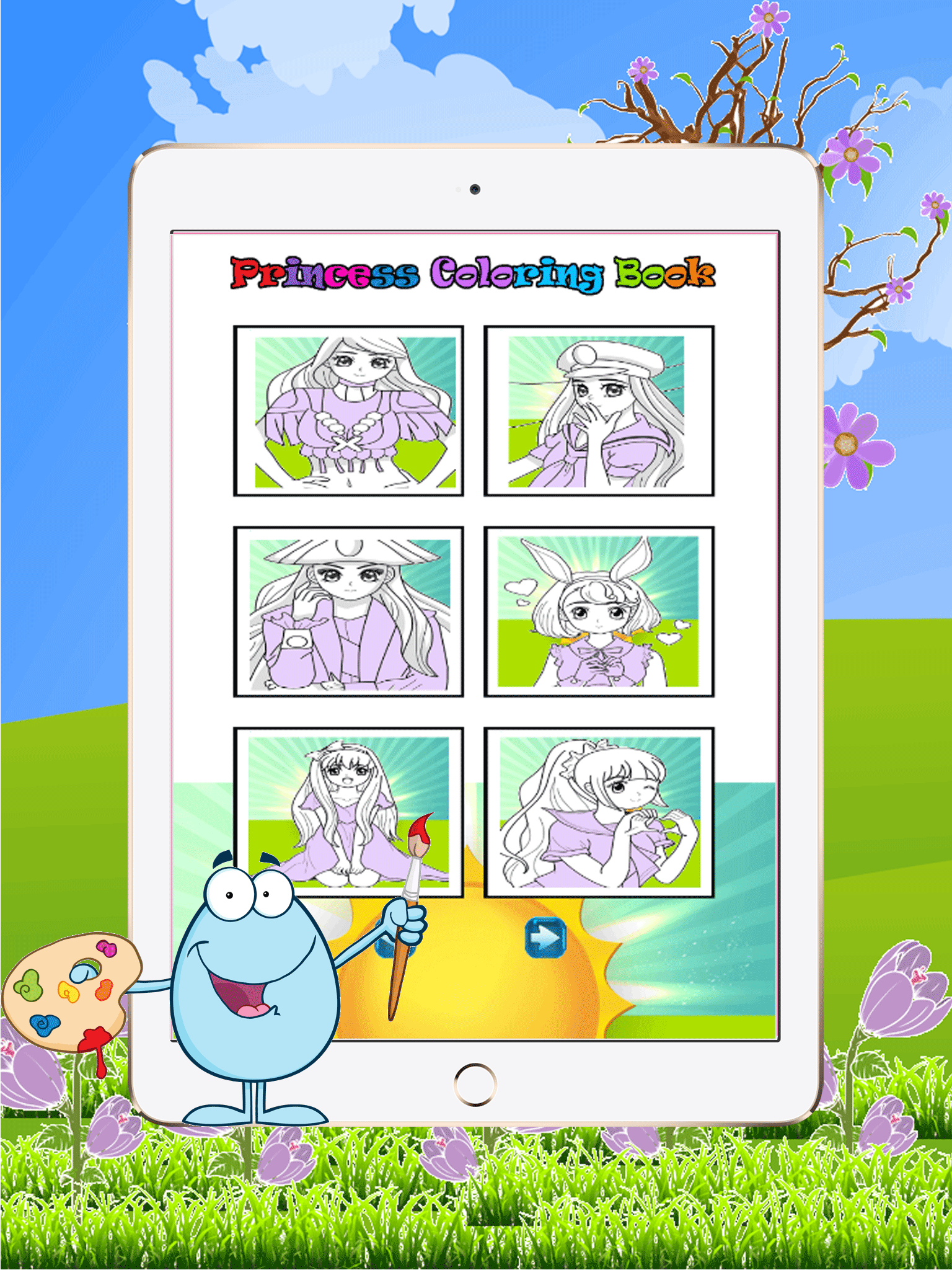 Games Princess Coloring Page : Painting For Kids Free screenshot 7