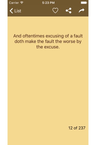 William Shakespeare Quote - The best quotes screenshot 4