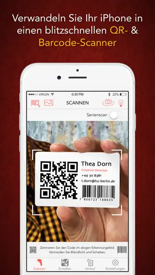 Screenshot von Scanify - Barcode-Scanner, Shopping-Assistent Und QR-Code-Reader & -Ersteller auf dem iPhone 1