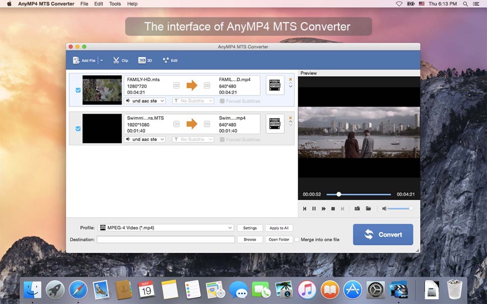 AnyMP4 MTS Converter - 6.3.9 - (macOS)