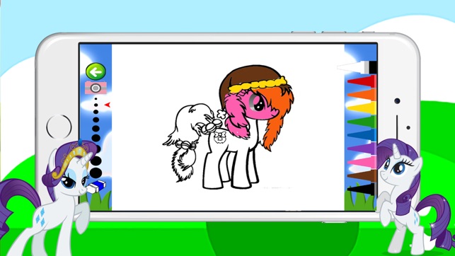 Pony Coloring Games for Girls - My Cute Pony Coloring Book f(圖2)-速報App