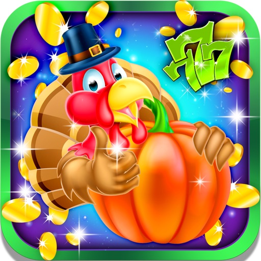 Thanksgiving Slot Machine: Feel the holiday fever and play the best virtual gambling games iOS App