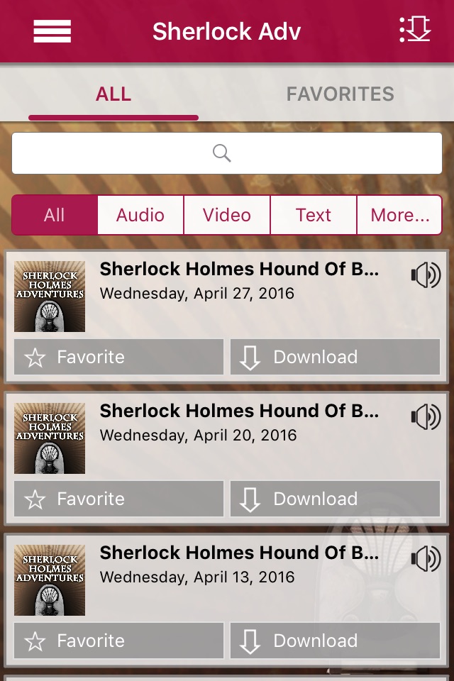 Sherlock Holmes Adventures - Old Time Radio App screenshot 2