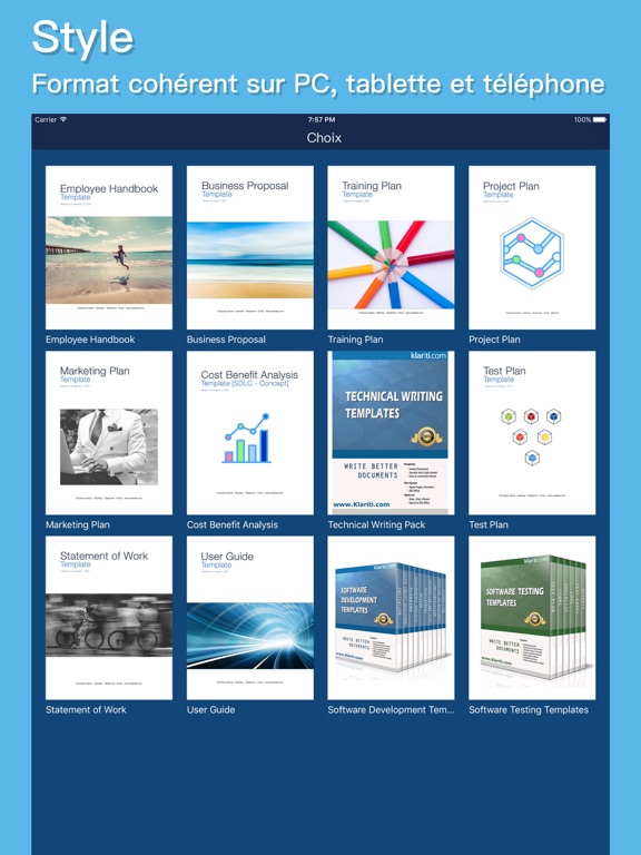Screenshot #4 pour Klariti Template Store (iWork, MS Office)