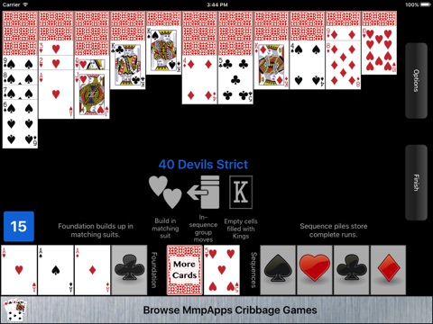 Forty Devils Solitaire screenshot 3