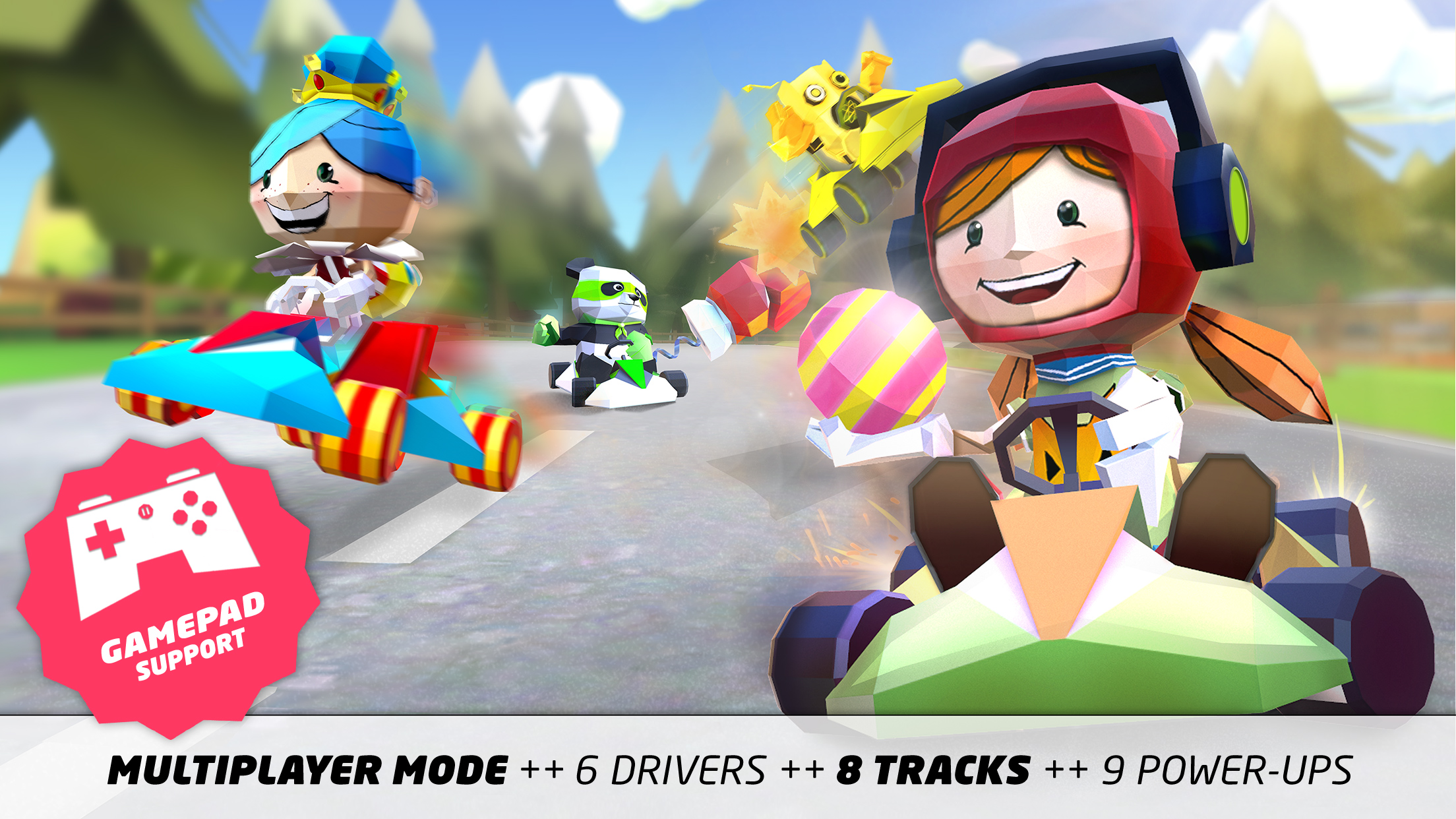KING OF KARTS: Single- & Multiplayer Battles.