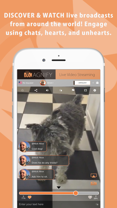 Screenshot #1 pour MAGNIFY - Live Video Streaming