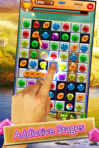 Match 3 jewels mania - wow mind blast puzzle game screenshot 3