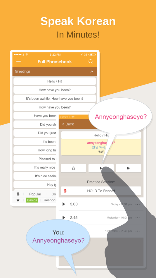 Hello Pal Phrasebook: Learn How To Speak Korean - 1.2.1 - (iOS)