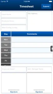 Frontline HR - Timesheet screenshot #3 for iPhone