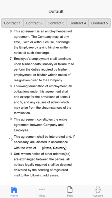 Screenshot #3 pour Work Contract