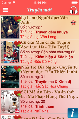 Truyện Audio - truyện online screenshot 2