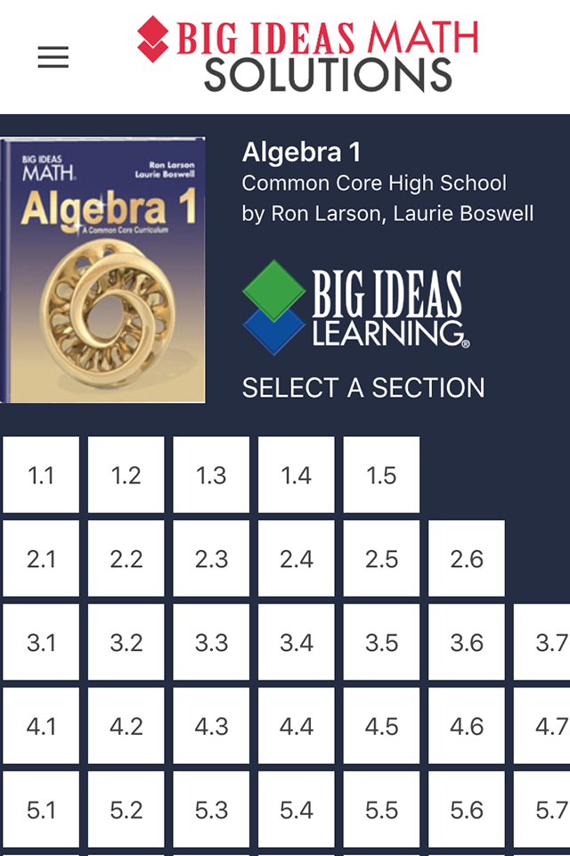 Big Ideas Math Solutions