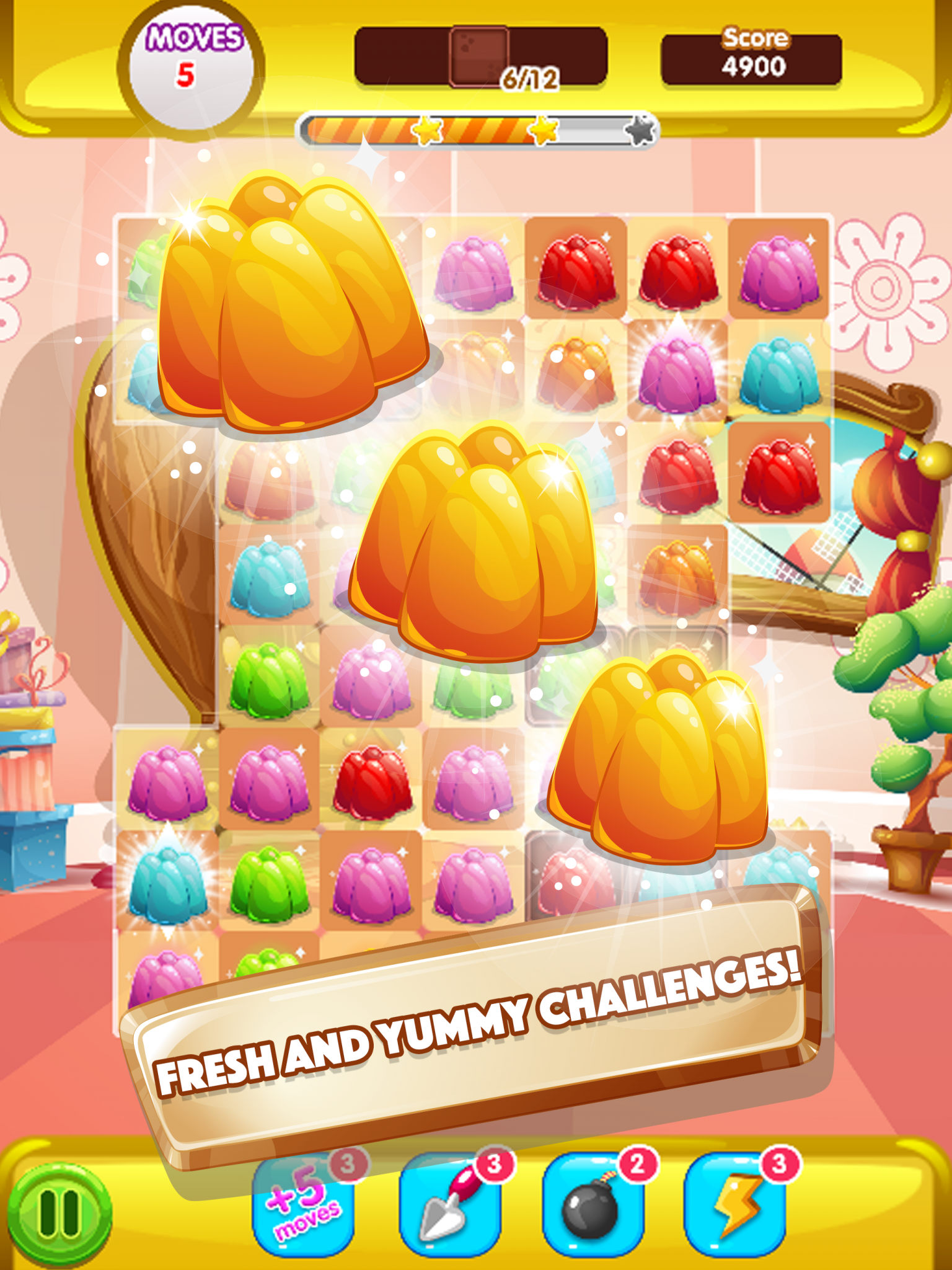 Gummy Pop World Mania - Fun New Free Matching Game screenshot 4