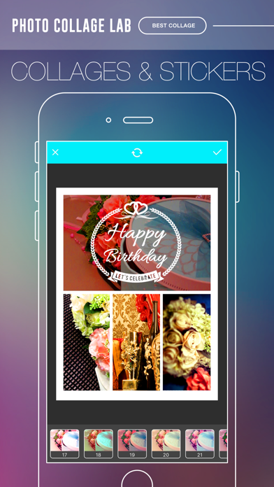 Screenshot #2 pour Photo Collage Lab - photo collage maker, selfie editor & camera blender